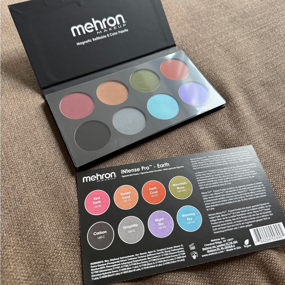 Mehron iNtense Pro Earth Eyeshadow Palette
